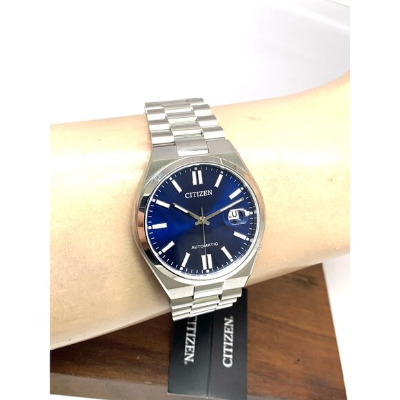 Citizen Men's Watch NJ0150-56L Automatic Blue Dial Silver Stainless Steel 40mm - Picture 11 of 14